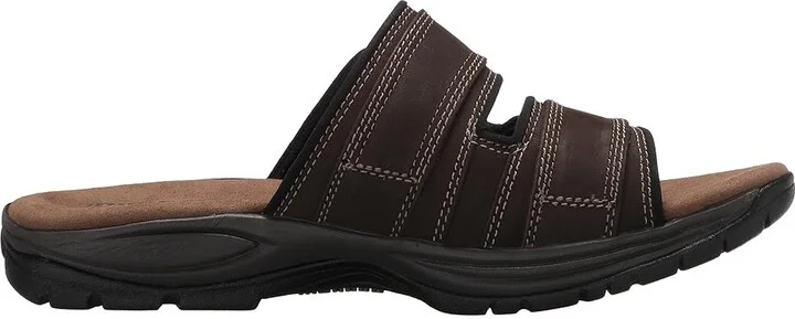 Dunham Newport Slide Men's Sandals Dark Brown : 9 D (M), Leather - Image 8