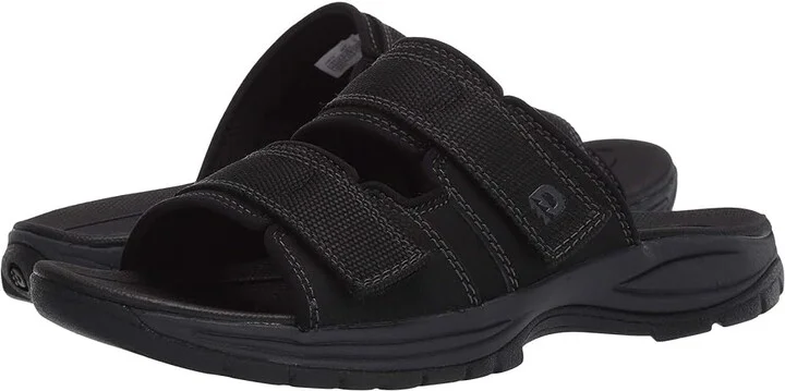Dunham Newport Slide Water Friendly Men's Shoes Black : 7 D (M), Textile