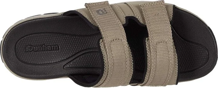 Dunham Newport Slide Water Friendly Men's Shoes Taupe Grey : 9 D (M), Textile - Image 3