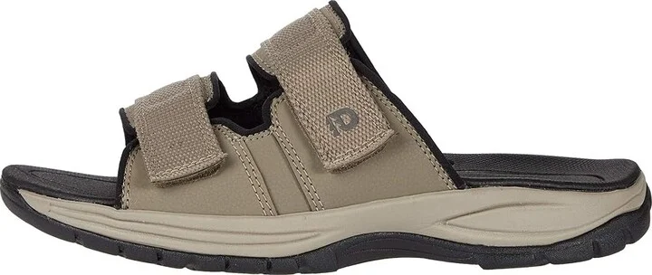 Dunham Newport Slide Water Friendly Men's Shoes Taupe Grey : 9 D (M), Textile - Image 7
