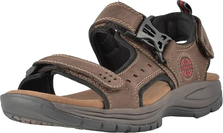 Dunham Nolan-Dun 2 Strap Men's Sandals Brown : 7 D (M), Full Grain leather - Image 2