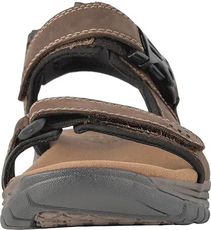 Dunham Nolan-Dun 2 Strap Men's Sandals Brown : 7 D (M), Full Grain leather - Image 6