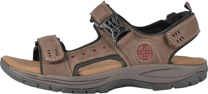 Dunham Nolan-Dun 2 Strap Men's Sandals Brown : 7 D (M), Full Grain leather - Image 7