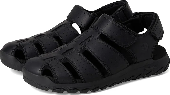 Dunham Norwood Men's Dress Sandals Black Leather : 11 4E
