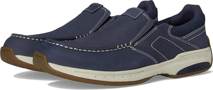 Dunham Waves Men's Shoes Dark Blue Nubuck : 11 4E, Leather