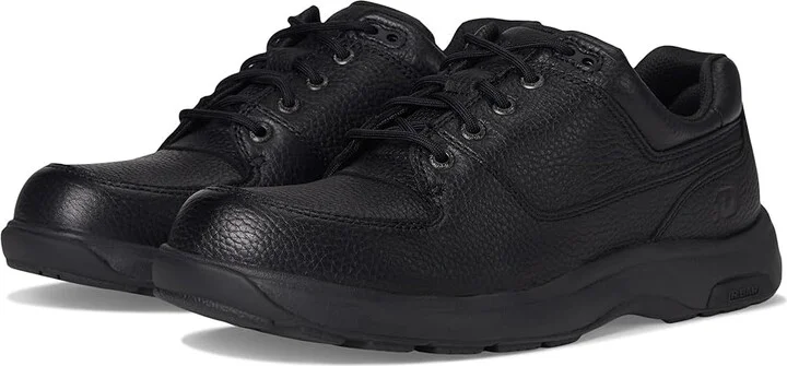 Dunham Windsor Waterproof Men's Lace up casual Shoes Black Waterproof Milled Leather : 8 4E