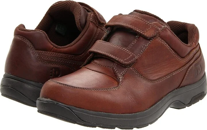 Dunham Winslow Waterproof Men's Hook and Loop Shoes Brown Polishable Leather : 9 B (N)