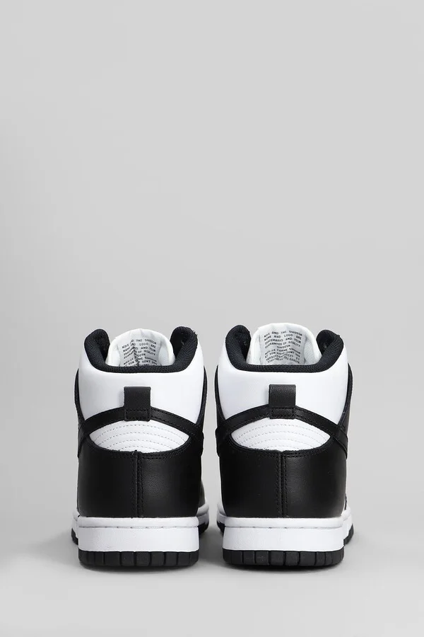 Dunk Hi Retro Sneakers In Black Leather - Image 4