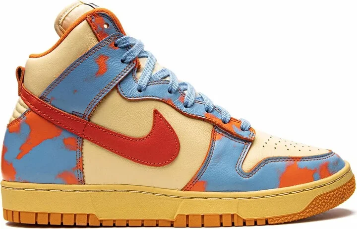 Dunk High 1985 "Orange Acid Wash" sneakers