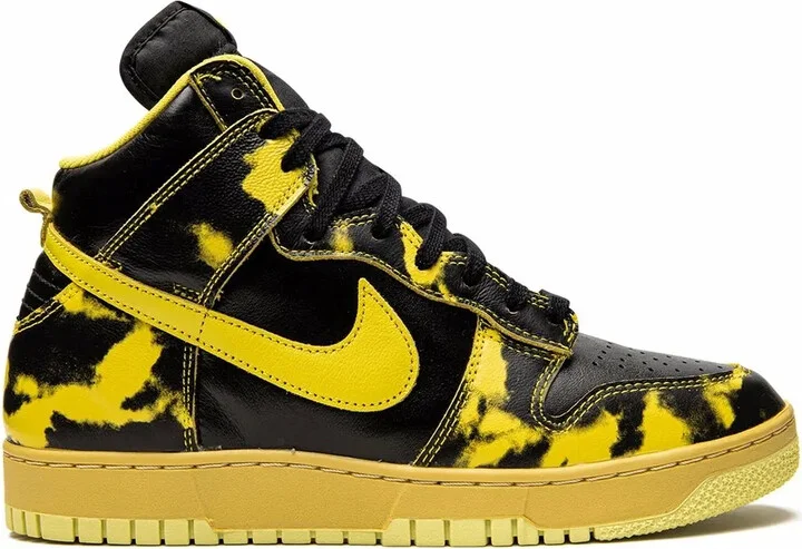 Dunk High 1985 "Yellow Acid Wash" sneakers