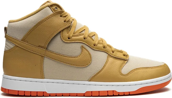 Dunk High "Gold Canvas" sneakers
