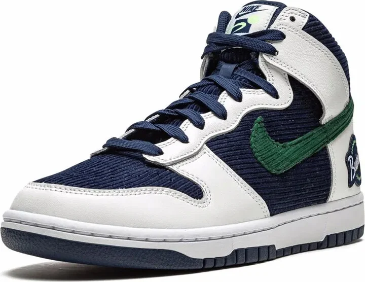 Dunk High PRM EMB "College Navy/Noble Green" sneakers - Image 2