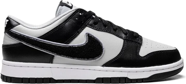 Dunk Low "Chenille Swoosh Black Grey" sneakers