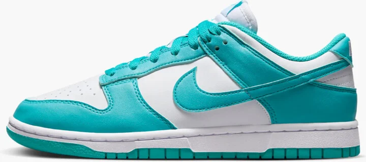 Dunk Low DD1873-105 Sneakers Women's White Leather Lifestyle Shoes PSS35 (White,11.5)