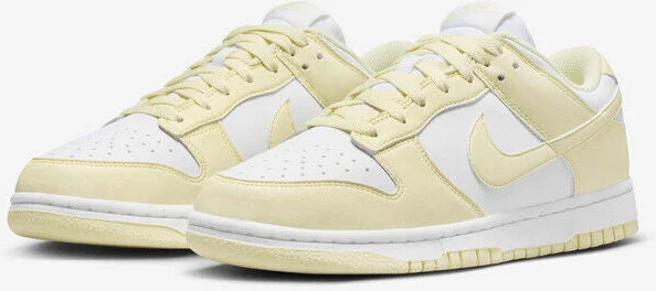 Dunk Low DD1873-106 Women's White Alabaster Low Top Casual Sneakers PSS27 (White,10.5)