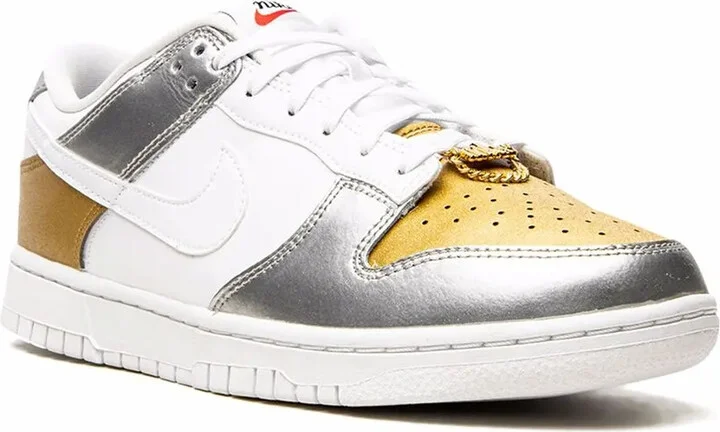 Dunk Low "Gold White Silver" sneakers - Image 2