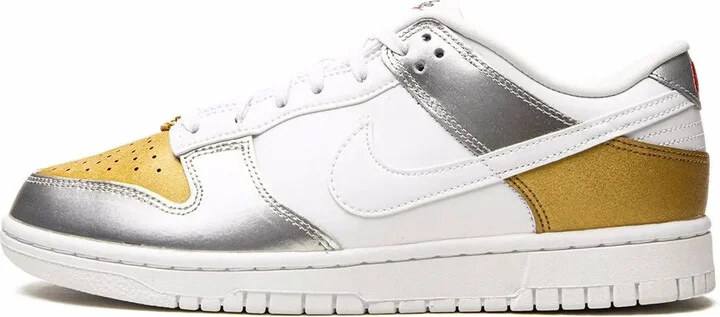 Dunk Low "Gold White Silver" sneakers