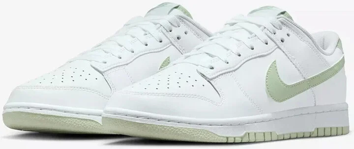 Dunk Low Honeydew DV0831-105 Men's White Leather Lifestyle Shoes GBNC144 (White,10)