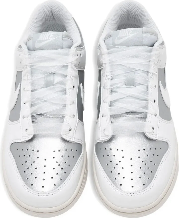 Dunk Low metallic leather sneakers - Image 3