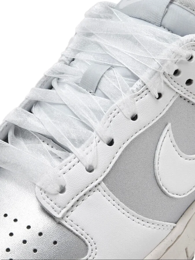 Dunk Low metallic leather sneakers - Image 4