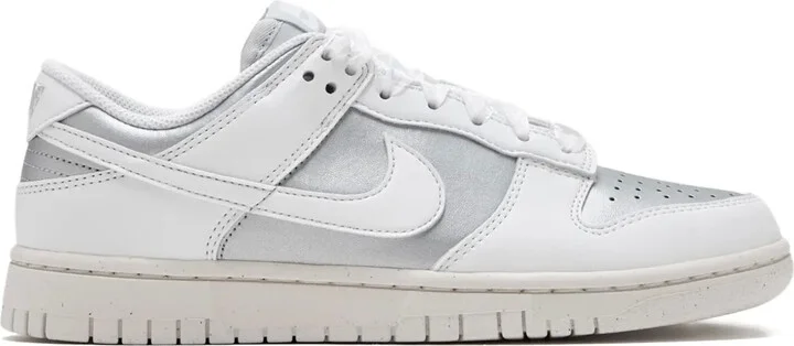Dunk Low metallic leather sneakers