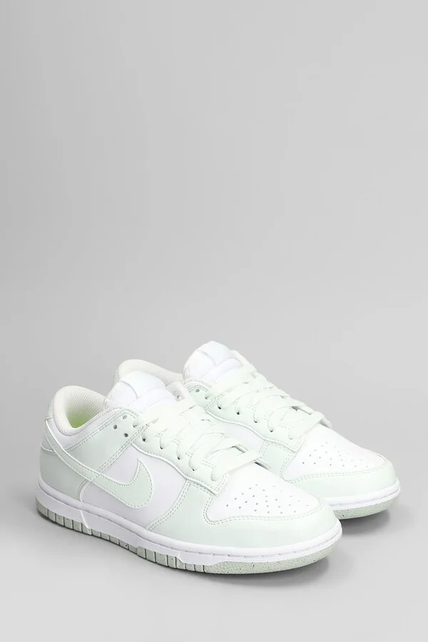Dunk Low Next Nature Sneakers In Green Leather - Image 2