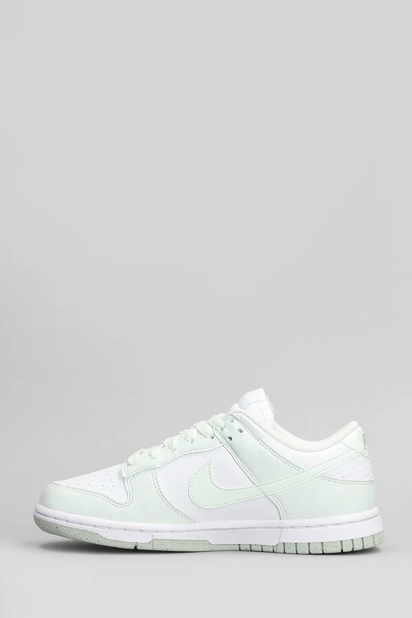 Dunk Low Next Nature Sneakers In Green Leather - Image 3