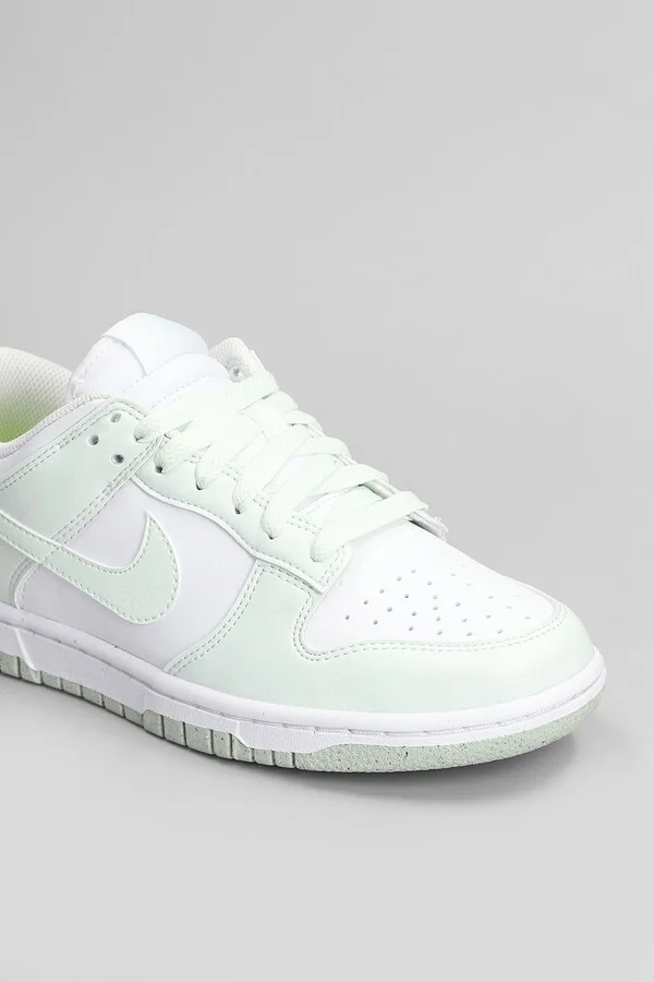 Dunk Low Next Nature Sneakers In Green Leather - Image 5