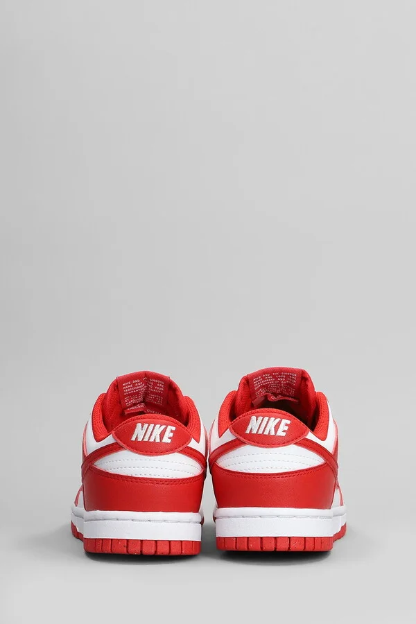 Dunk Low Next Nature Sneakers In Red Leather - Image 4