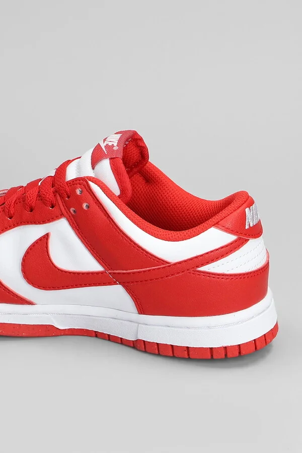 Dunk Low Next Nature Sneakers In Red Leather - Image 5