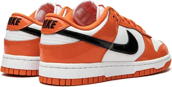 Dunk Low "Orange/Black Patent Leather" sneakers - Image 3