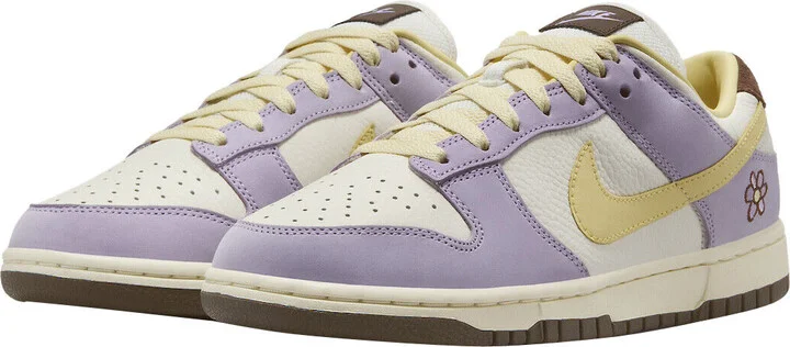 Dunk Low Premium FB7910-500 Sneakers Women's Lilac Bloom Leather PSS69 (Purple,11.5)