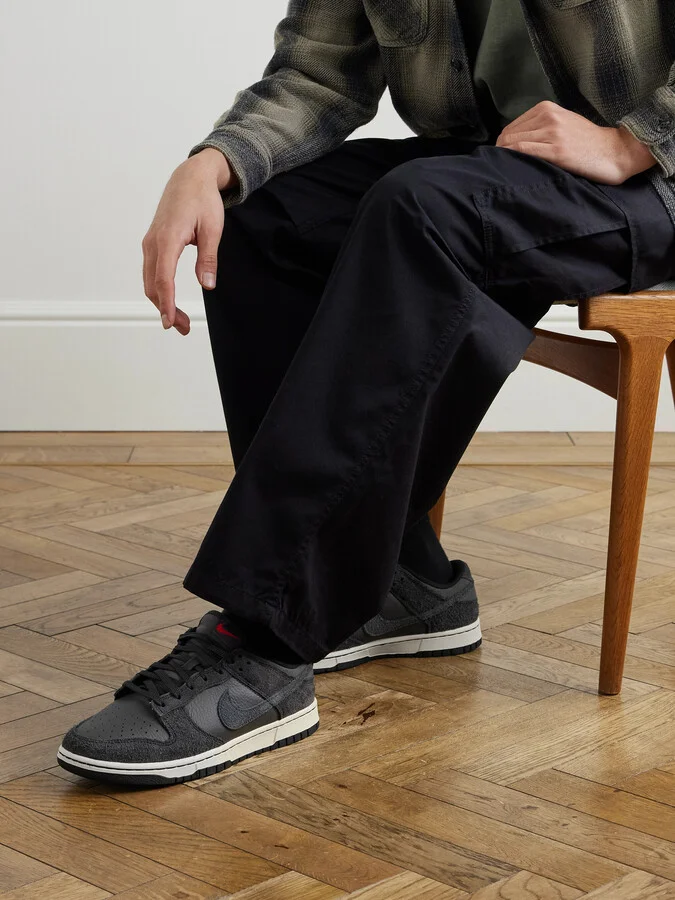 Dunk Low PRM Suede and Full-Grain Leather Sneakers - Image 2