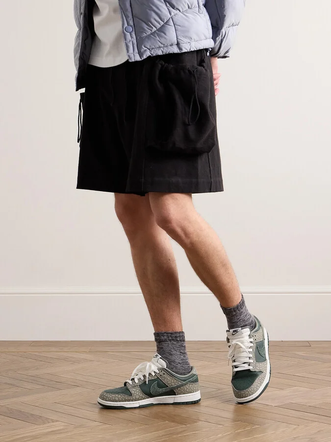 Dunk Low Retro PRM Suede and Mesh-Trimmed Leather Sneakers - Image 2