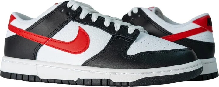 Dunk Low Retro Red Swoosh Panda Men's Shoes FB3354-001