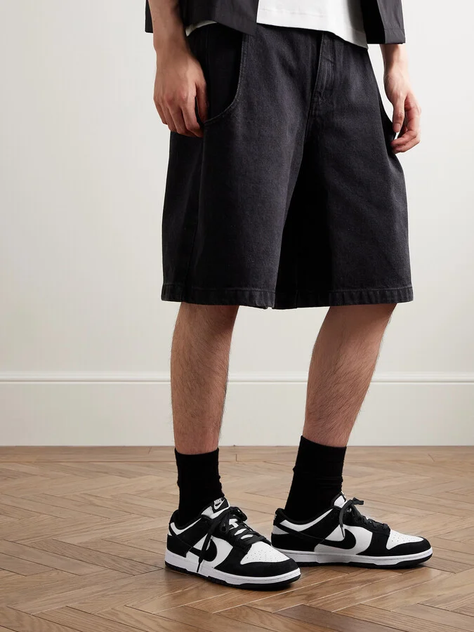 Dunk Low Retro SE Suede-Trimmed Leather Sneakers - Image 2