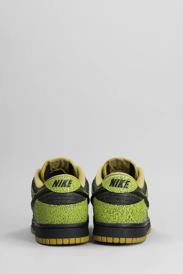 Dunk Low Retro Sneakers In Green Leather - Image 4