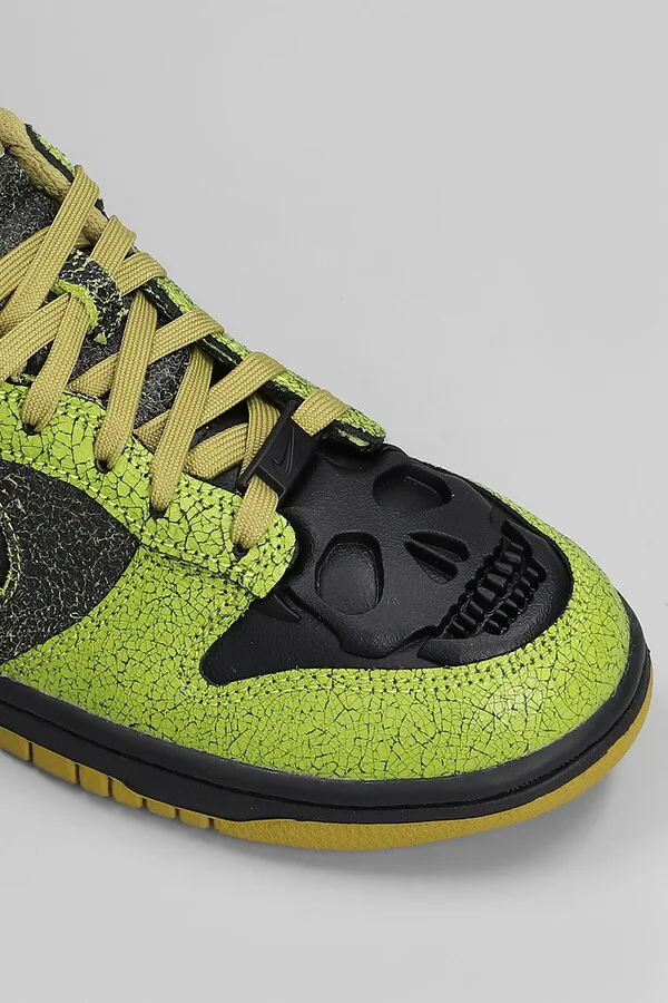 Dunk Low Retro Sneakers In Green Leather - Image 5