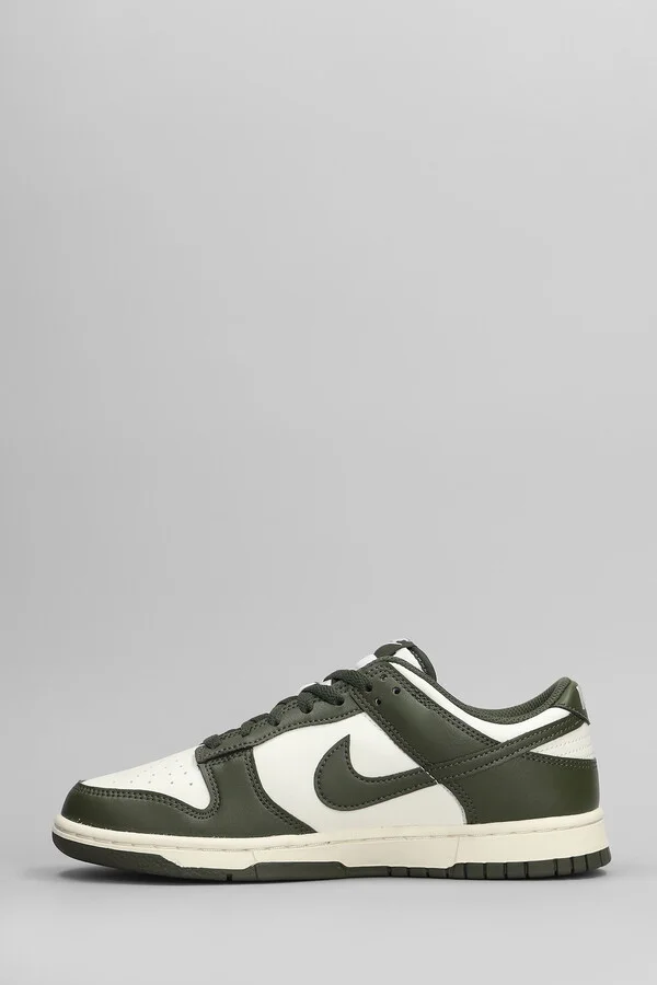 Dunk Low Retro Sneakers In Green Leather - Image 3