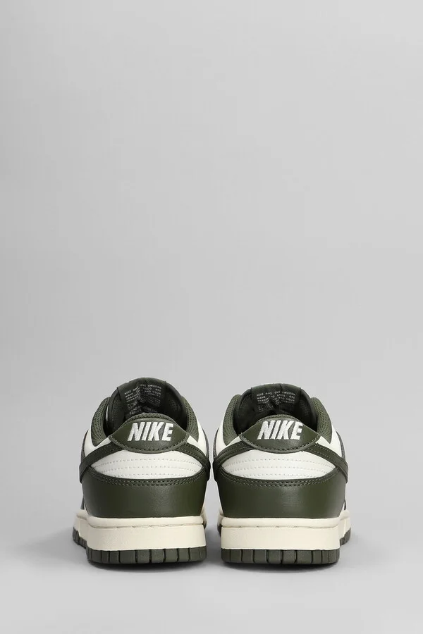 Dunk Low Retro Sneakers In Green Leather - Image 4