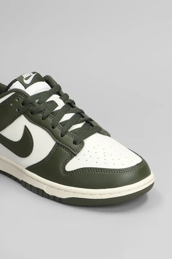 Dunk Low Retro Sneakers In Green Leather - Image 5