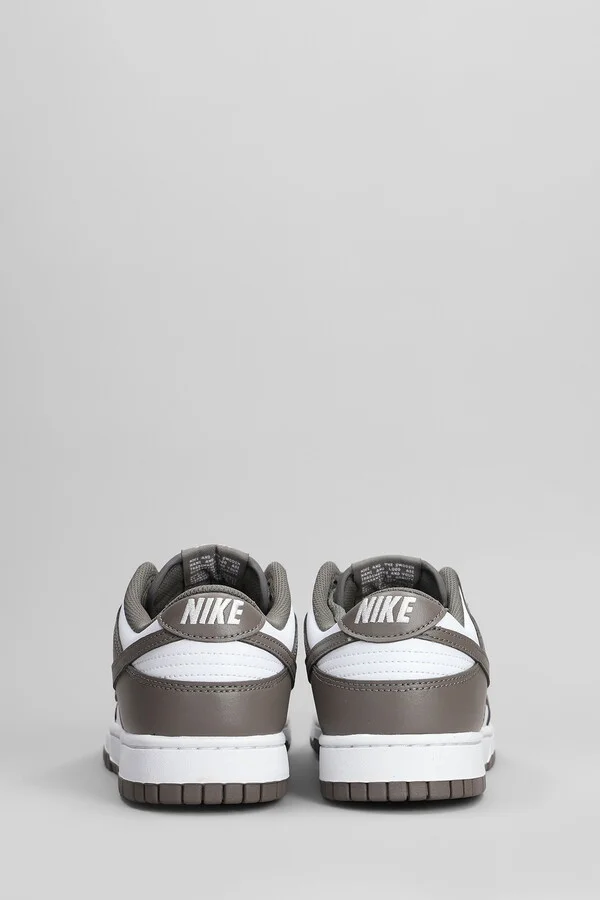 Dunk Low Retro Sneakers In Grey Leather - Image 4