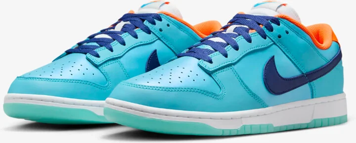 Dunk Low SE HQ1538-416 Sneaker Mens Baltic Blue Orange Low Top Shoes PSS170 (Blue,13)