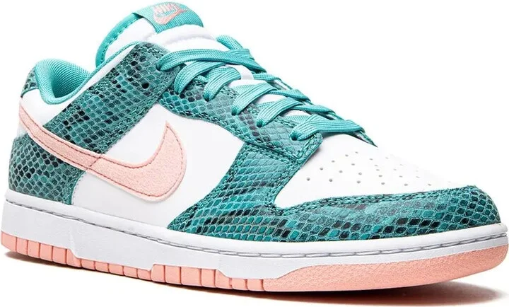 Dunk Low Snakeskin "Washed Teal/Bleached Coral" sneakers - Image 2