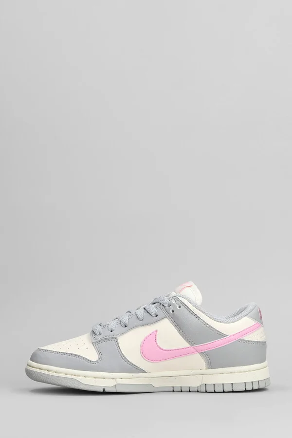 Dunk Low Sneakers In Grey Leather - Image 3