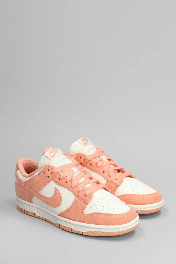 Dunk Low Sneakers In Orange Suede And Leather - Image 2