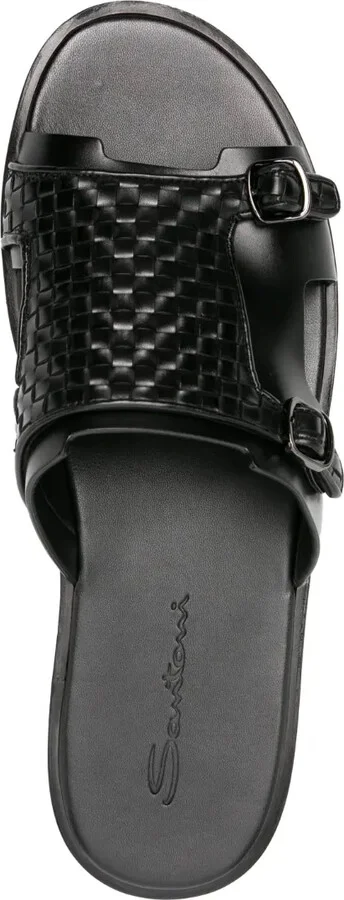 Duo leather slides - Image 4
