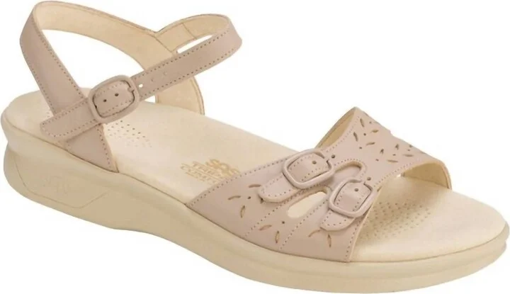 Duo Quarter Snap Sandal - Narrow In Natural