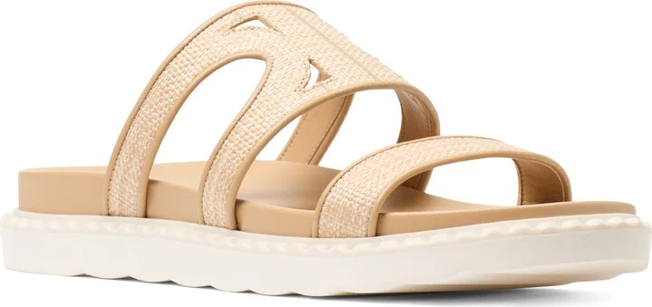 Duo Raffia Sport Slide Sandal