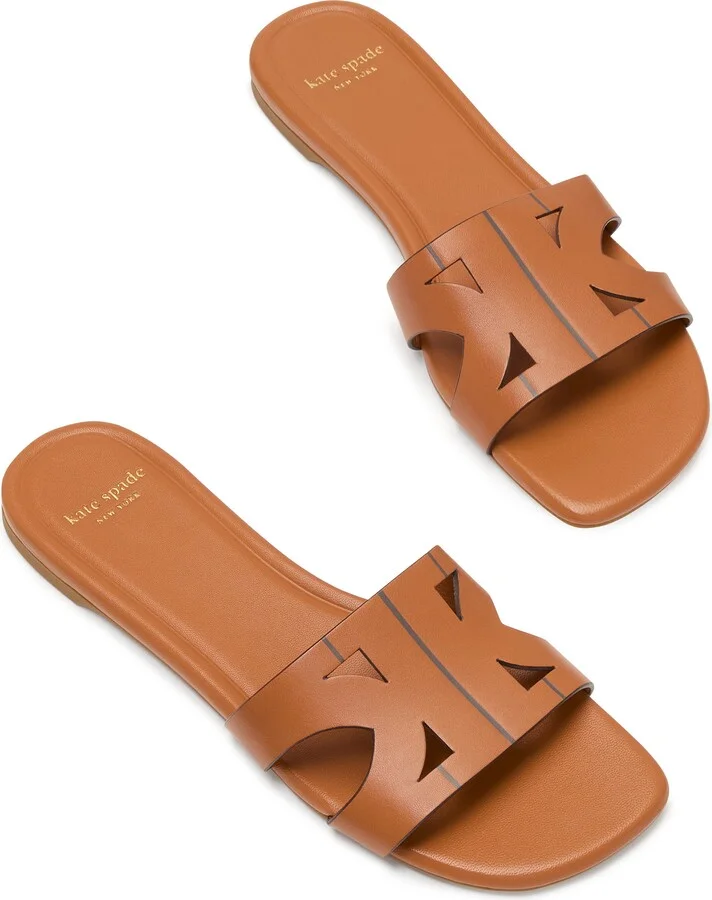 Duo Smooth Leather Slide Sandal - Image 9